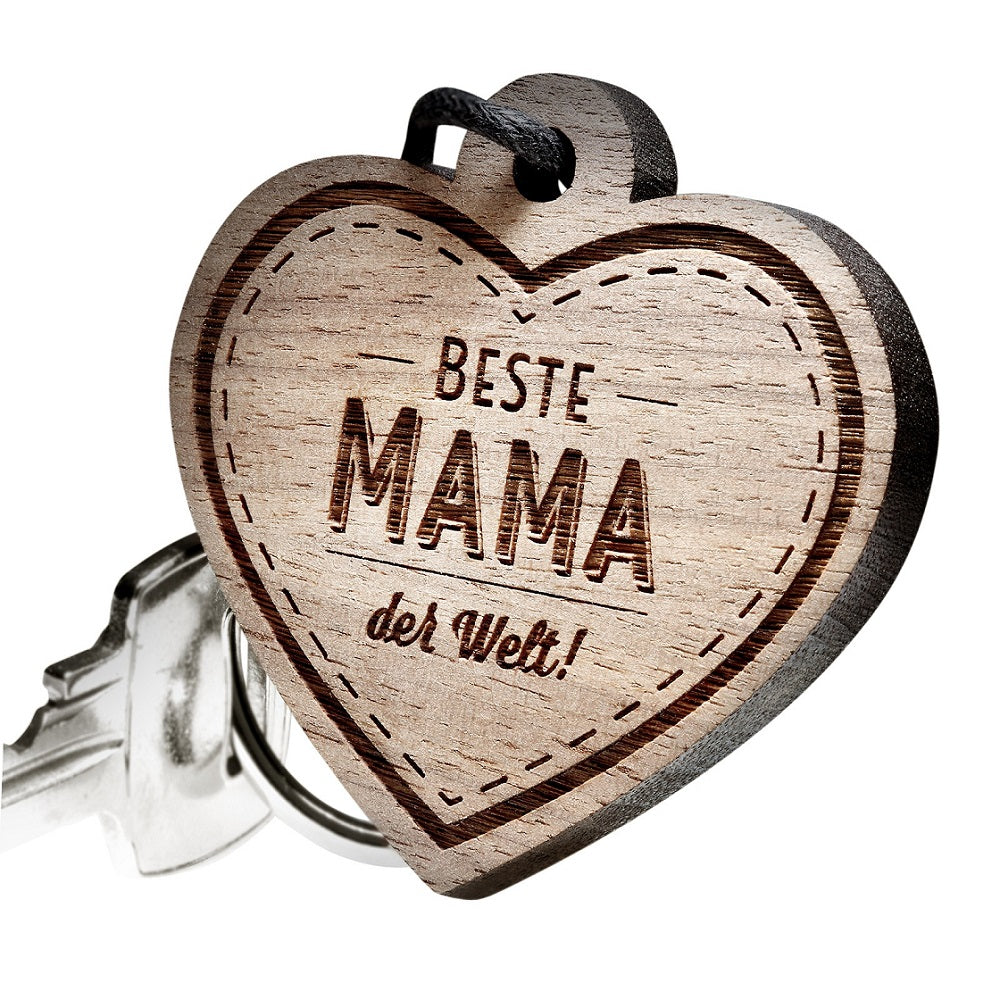 Schlüsselanhänger mit Gravur: Beste Mama der Welt!