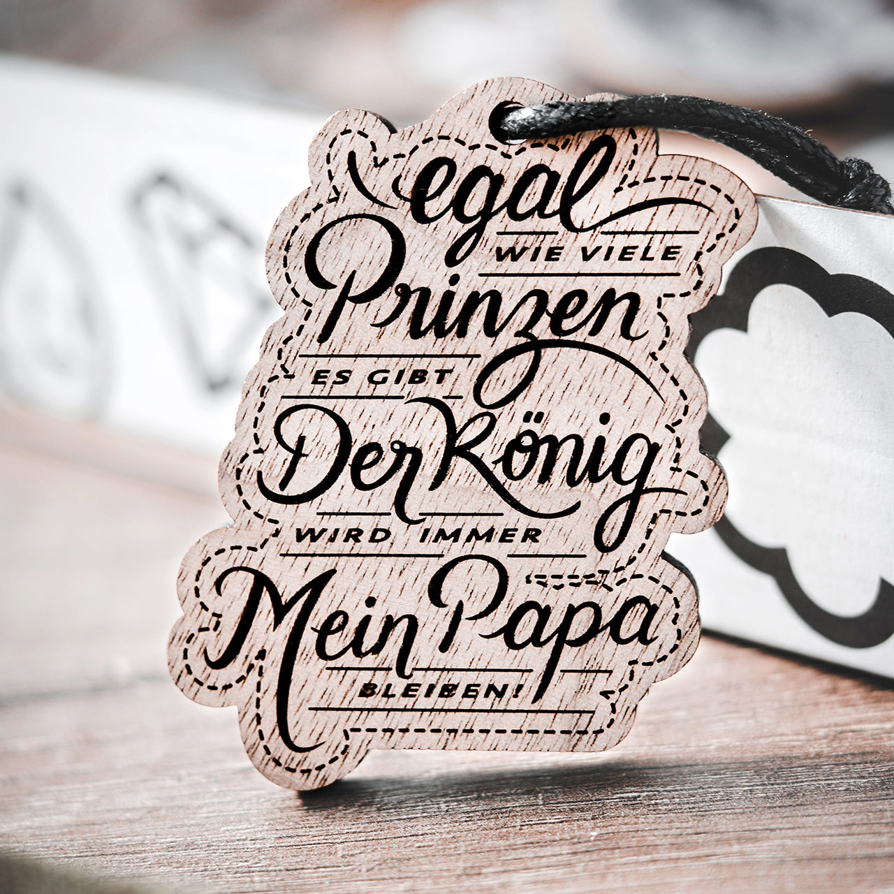 Schlüsselanhänger Egal wie viele Prinzen es gibt - Der König wird immer mein Papa bleiben!