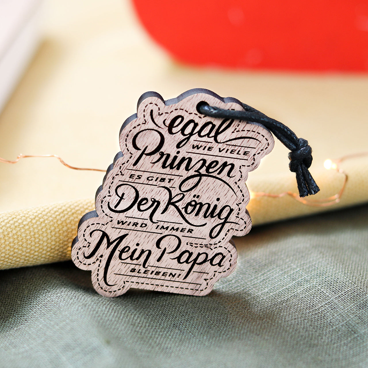 Schlüsselanhänger Egal wie viele Prinzen es gibt - Der König wird immer mein Papa bleiben!