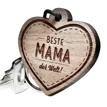 Schlüsselanhänger mit Gravur: Beste Mama der Welt!