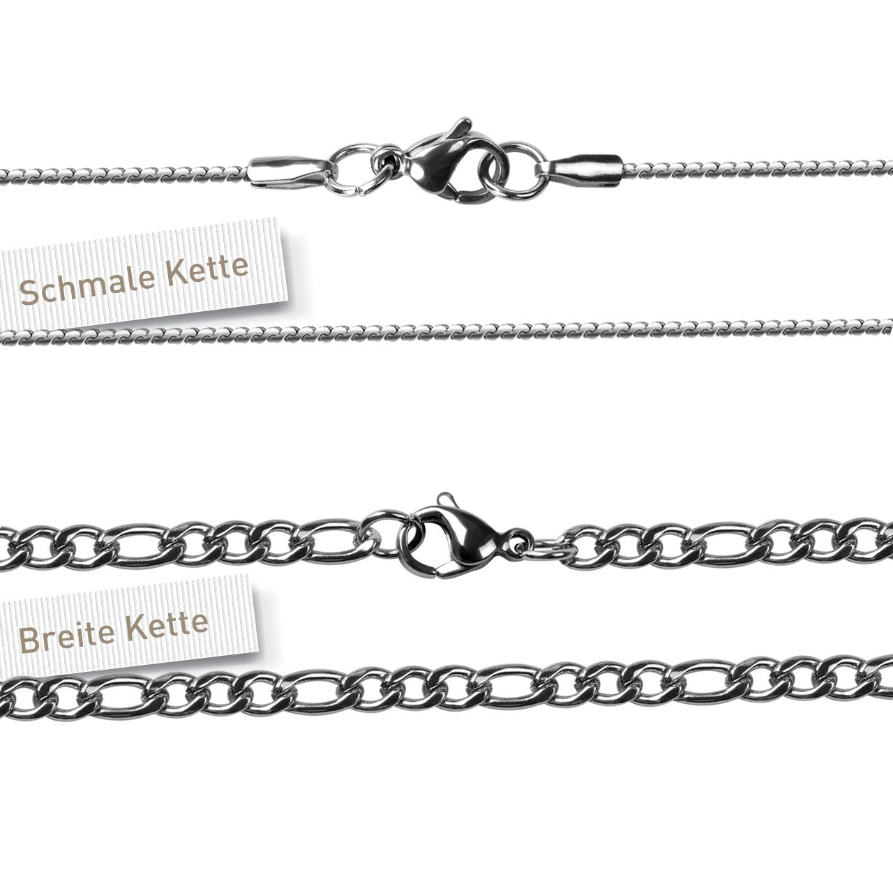 Edelstahlkette mit Gravur Anhänger „SummerLove“ - Mint