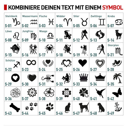 Edelstahlkette mit Gravur Anhänger „SummerLove“ - Mint