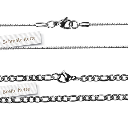 Edelstahlkette mit Gravur Anhänger „SummerLove“ - Rosé