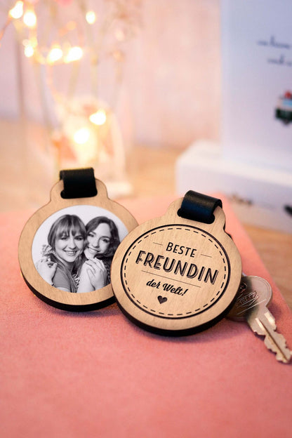 Fotogravur Schlüsselanhänger / Beste Freundin der Welt