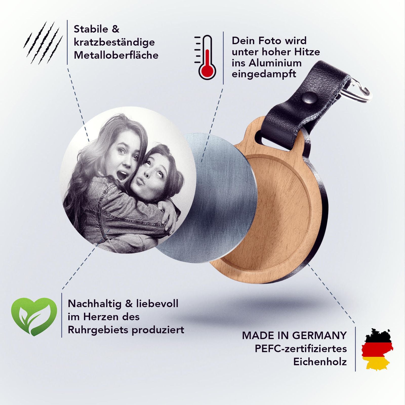 Fotogravur Schlüsselanhänger / Bester Freund der Welt!