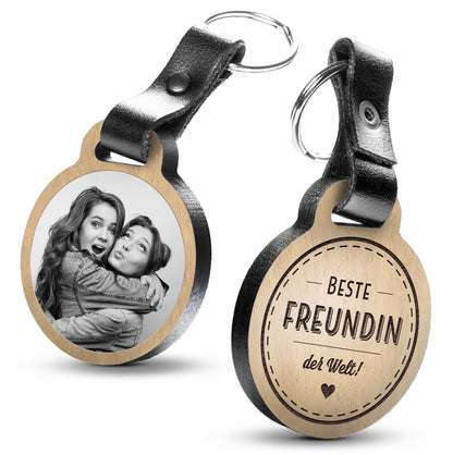 Fotogravur Schlüsselanhänger / Beste Freundin der Welt