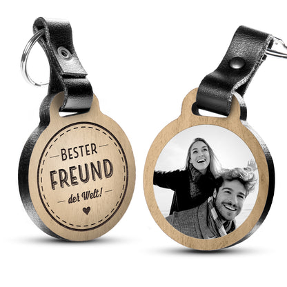 Fotogravur Schlüsselanhänger / Bester Freund der Welt!